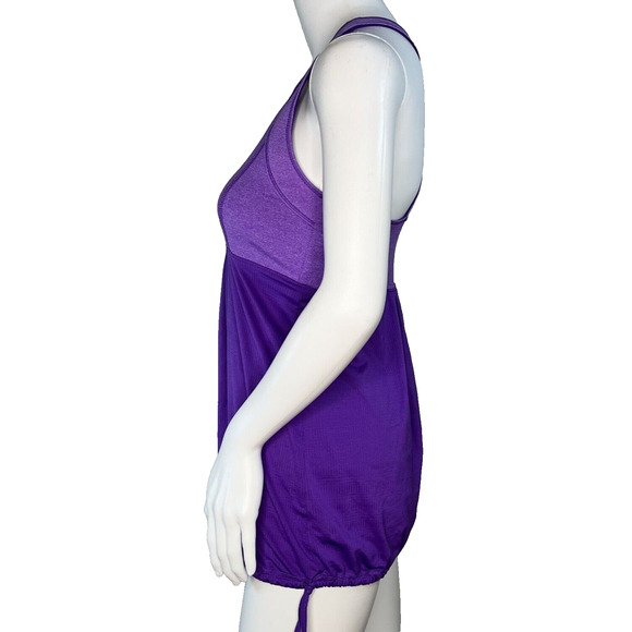 Old Navy Tank Women Small Purple Racerback Cinched Waist Workout Athleisure Yoga - Picture 3 of 6
